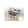 Iceberg 64007 Rough N Ready Series Resin Folding Chair, Steel Frame, Charcoal view 3