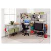 Alera SW504818SR Wire Shelving Starter Kit, 4 Shelves, 48w x 18d x 72h, Silver view 2