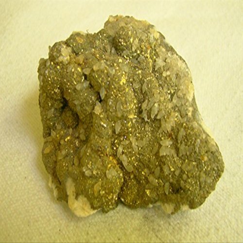Flo9920 Chalcopyrite in Mangano Calcite Matrix Cluster