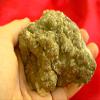 Flo9920 Chalcopyrite in Mangano Calcite Matrix Cluster view 3