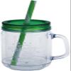 CASUAL PRODUCT 029349 Vintage Style Double Wall Jar, Green, Double Wall Construction, Cold Retention, Convenient for Bedtime view 1