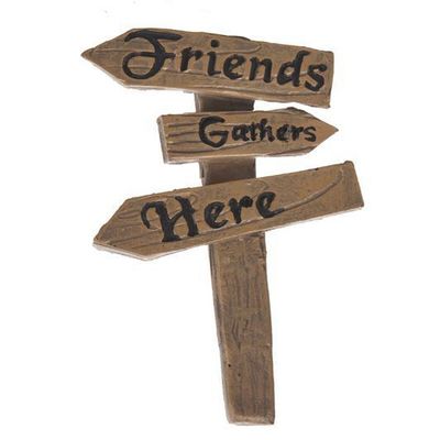 Ganz Great Outdoors Collection Friends Gather Road Sign