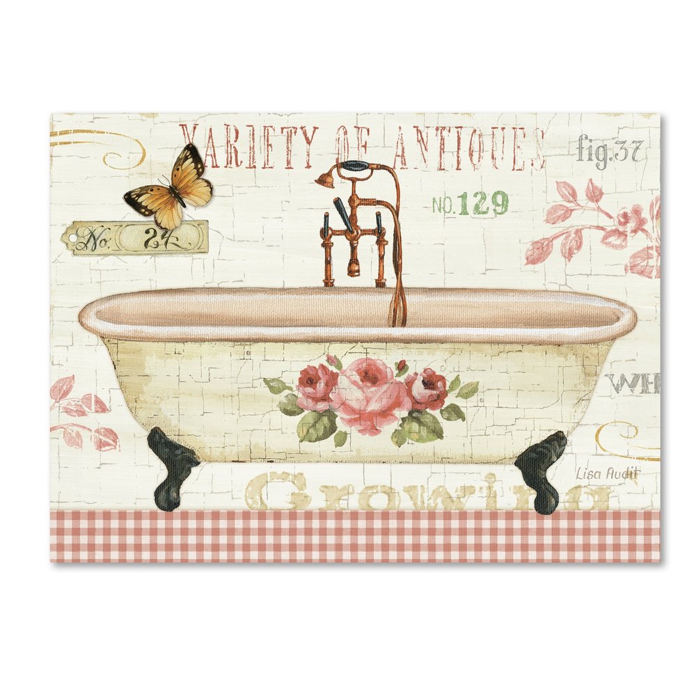 Trademark Fine Art Rose Garden III No Border Wall Decor by Lisa Audit, 18" x 24"