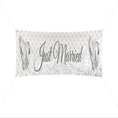 CREATIVE Just Married Banner 3.6m x 60cm