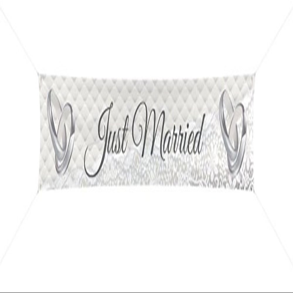 CREATIVE Just Married Banner 3.6m x 60cm