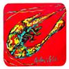 Caroline's Treasures MW1023FC Shrimp Day Dream Foam Coaster Set of 4 Set of 4 Cup Coasters for Indoor Outdoor, Tabletop Protection, Anti Slip, Mouse pad Material view 1
