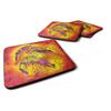 Caroline's Treasures Shrimp Foam Coasters (Set of 4), 3.5" H x 3.5" W, Multicolor view 1