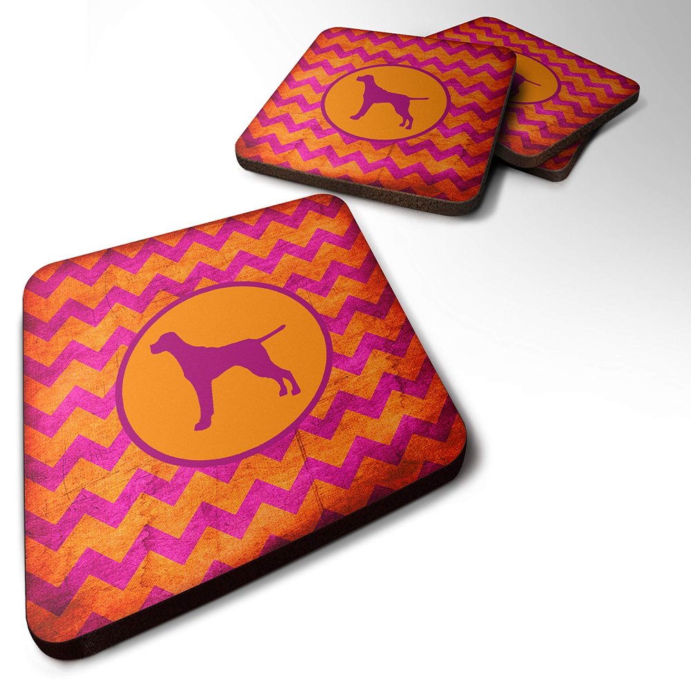 Caroline's Treasures SDK1052-B-FC Foam Coaster Set of 4 Set of 4 Cup Coasters for Indoor Outdoor, Tabletop Protection, Anti Slip, Mouse pad Material