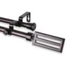 A&F Rod Decor - Cobalt Double Curtain Rod 120-170 inch - Cocoa view 1
