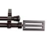 A&F Rod Decor - Cobalt Double Curtain Rod 120-170 inch - Cocoa view 2
