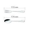 Katori Shoji 555183 Nico Cutlery Set, 4-Piece Set, Stainless Steel, Tsubame Sanjo, Dessert Fork view 3
