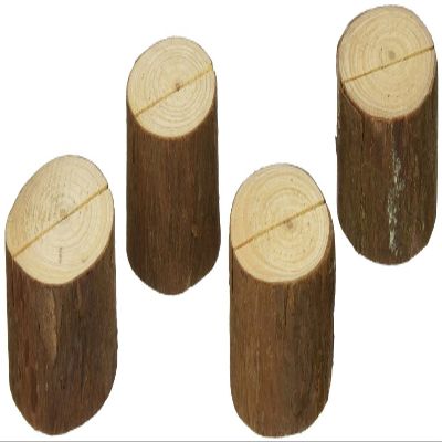 Rustic Real-Wood Place Card/Photo Holder (Set of 4) (10)