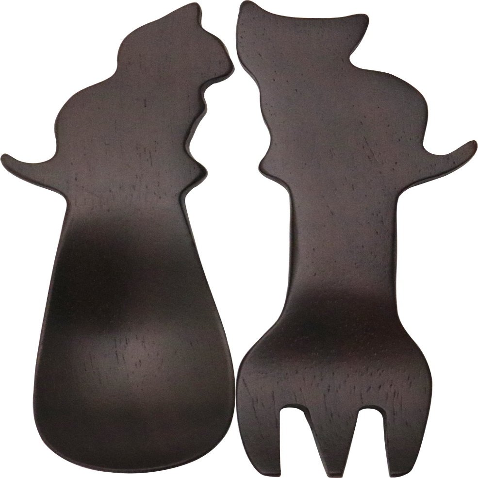 AbeiLLe APWC-900 Cat Loving Items, Wood Cutlery Mini Set, Cat