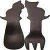 AbeiLLe APWC-900 Cat Loving Items, Wood Cutlery Mini Set, Cat view 1