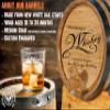Personalized 1 Liter Whiskey Barrel Dispenser with Stand, Bung and Spigot - Wooden Barrels For Making Bourbon Cocktails - New American 1L Oak Barrels For Aging Whiskey (B415) view 3