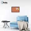 ArtToFrames 24x16 Custom Cork Bulletin Board. This Quatrefoil Orange Pin Board Has a Fabric Style Canvas Finish, Framed in Mahogany (PinPix-328-24x16_FRBW26039) view 4