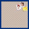 PinPix Decorative pin Cork Bulletin Board Made from Canvas, Dot Pattern Printed at 24x24 Inches and Framed in Blue Stain on Beech (PinPix-340) view 1