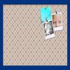 PinPix Decorative pin Cork Bulletin Board Made from Canvas, Dot Pattern Printed at 24x16 Inches and Framed in Blue Stain on Beech (PinPix-340) view 1