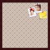 PinPix Decorative pin Cork Bulletin Board Made from self-Healing Canvas, Dot Pattern Printed at 20x20 Inches and Framed in Classic Mahogany Frame(WOM59504) view 1