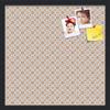 PinPix Decorative pin Cork Bulletin Board Made from Canvas, Dot Pattern Printed at 20x20 Inches and Framed in Satin Black (PinPix-340) view 1