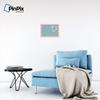 ArtToFrames 18x12 Inch Custom Cork Bulletin Board. This Blue - White Dots Pin Board Comes Has a Fabric Style Canvas Finish, in a Baby Pink on Beech Frame (PinPix-345-18x12_0066-81792-YPNK) view 4