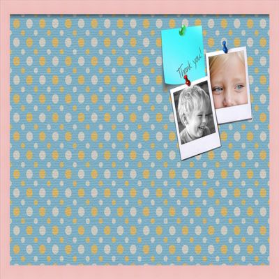 ArtToFrames 30x20 Inch Custom Cork Bulletin Board. This Blue - White Dots Pin Board Comes Has a Fabric Style Canvas Finish, in a Baby Pink on Beech Frame (PinPix-345-30x20_0066-81792-YPNK)