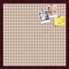 PinPix Decorative pin Cork Bulletin Board Made from self-Healing Canvas, Retro Pattern Printed at 20x20 Inches and Framed in Classic Mahogany Frame(WOM59504) view 1