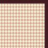PinPix Decorative pin Cork Bulletin Board Made from self-Healing Canvas, Retro Pattern Printed at 24x24 Inches and Framed in Classic Mahogany Frame(WOM59504) view 2
