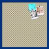 PinPix Decorative pin Cork Bulletin Board Made from Canvas, Retro Pattern Printed at 24x24 Inches and Framed in Blue Stain on Beech (PinPix-356) view 1