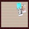 PinPix Decorative pin Cork Bulletin Board Made from self-Healing Canvas, Retro Pattern Printed at 24x16 Inches and Framed in Classic Mahogany Frame(WOM59504) view 1