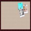 PinPix Decorative pin Cork Bulletin Board Made from self-Healing Canvas, Retro Pattern Printed at 30x20 Inches and Framed in Classic Mahogany Frame(WOM59504) view 1