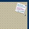 PinPix Decorative pin Cork Bulletin Board Made from Canvas, Retro Pattern Printed at 30x20 Inches and Framed in Blue Stain on Beech (PinPix-356) view 2