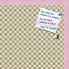 PinPix Decorative pin Cork Bulletin Board Made from Canvas, Retro Pattern Printed at 24x24 Inches and Framed in Baby Pink Stain on Beech (PinPix-356) view 2