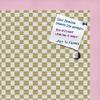 PinPix Decorative pin Cork Bulletin Board Made from Canvas, Retro Pattern Printed at 18x12 Inches and Framed in Baby Pink Stain on Beech (PinPix-356) view 2