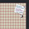 PinPix Decorative pin Cork Bulletin Board Made from Canvas, Retro Pattern Printed at 16x16 Inches and Framed in Satin Black (PinPix-348) view 2