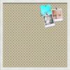 PinPix Decorative pin Cork Bulletin Board Made from self-Healing Canvas, Retro Pattern Printed at 24x24 Inches and Framed in Satin White Frame(WOM59504) view 1