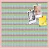 PinPix Decorative pin Cork Bulletin Board Made from Canvas, Vivid Pattern Printed at 30x20 Inches and Framed in Baby Pink Stain on Beech (PinPix-358) view 1
