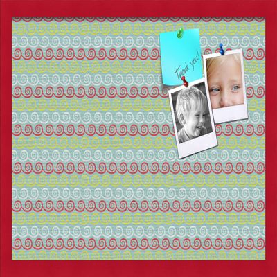 PinPix Decorative pin Cork Bulletin Board Made from self-Healing Canvas, Vivid Pattern Printed at 24x16 Inches and Framed in Red Stain on Beech(WOM56673)
