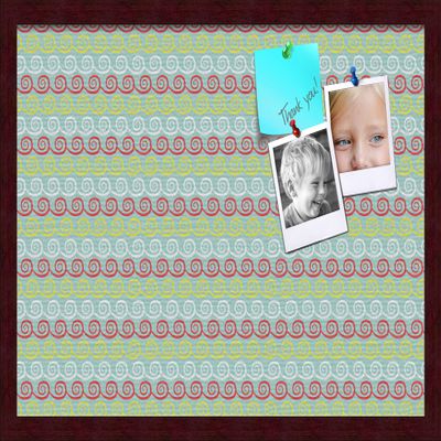PinPix Decorative pin Cork Bulletin Board Made from self-Healing Canvas, Vivid Pattern Printed at 24x16 Inches and Framed in Classic Mahogany Frame(WOM59504)