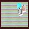 PinPix Decorative pin Cork Bulletin Board Made from self-Healing Canvas, Vivid Pattern Printed at 24x16 Inches and Framed in Classic Mahogany Frame(WOM59504) view 1