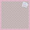PinPix Decorative pin Cork Bulletin Board Made from Canvas, Retro Pattern Printed at 24x24 Inches and Framed in Baby Pink Stain on Beech (PinPix-352) view 1