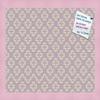 PinPix Decorative pin Cork Bulletin Board Made from Canvas, Retro Pattern Printed at 18x12 Inches and Framed in Baby Pink Stain on Beech (PinPix-352) view 1