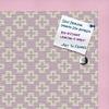 PinPix Decorative pin Cork Bulletin Board Made from Canvas, Retro Pattern Printed at 18x12 Inches and Framed in Baby Pink Stain on Beech (PinPix-352) view 2