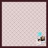 PinPix Decorative pin Cork Bulletin Board Made from self-Healing Canvas, Retro Pattern Printed at 24x24 Inches and Framed in Classic Mahogany Frame(WOM59504) view 1