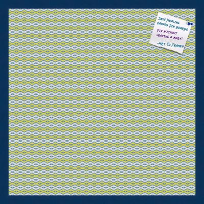 PinPix Decorative pin Cork Bulletin Board Made from Canvas, Vivid Pattern Printed at 24x24 Inches and Framed in Blue Stain on Beech (PinPix-360)