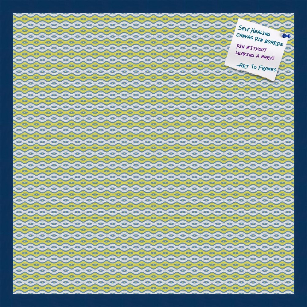 PinPix Decorative pin Cork Bulletin Board Made from Canvas, Vivid Pattern Printed at 24x24 Inches and Framed in Blue Stain on Beech (PinPix-360)