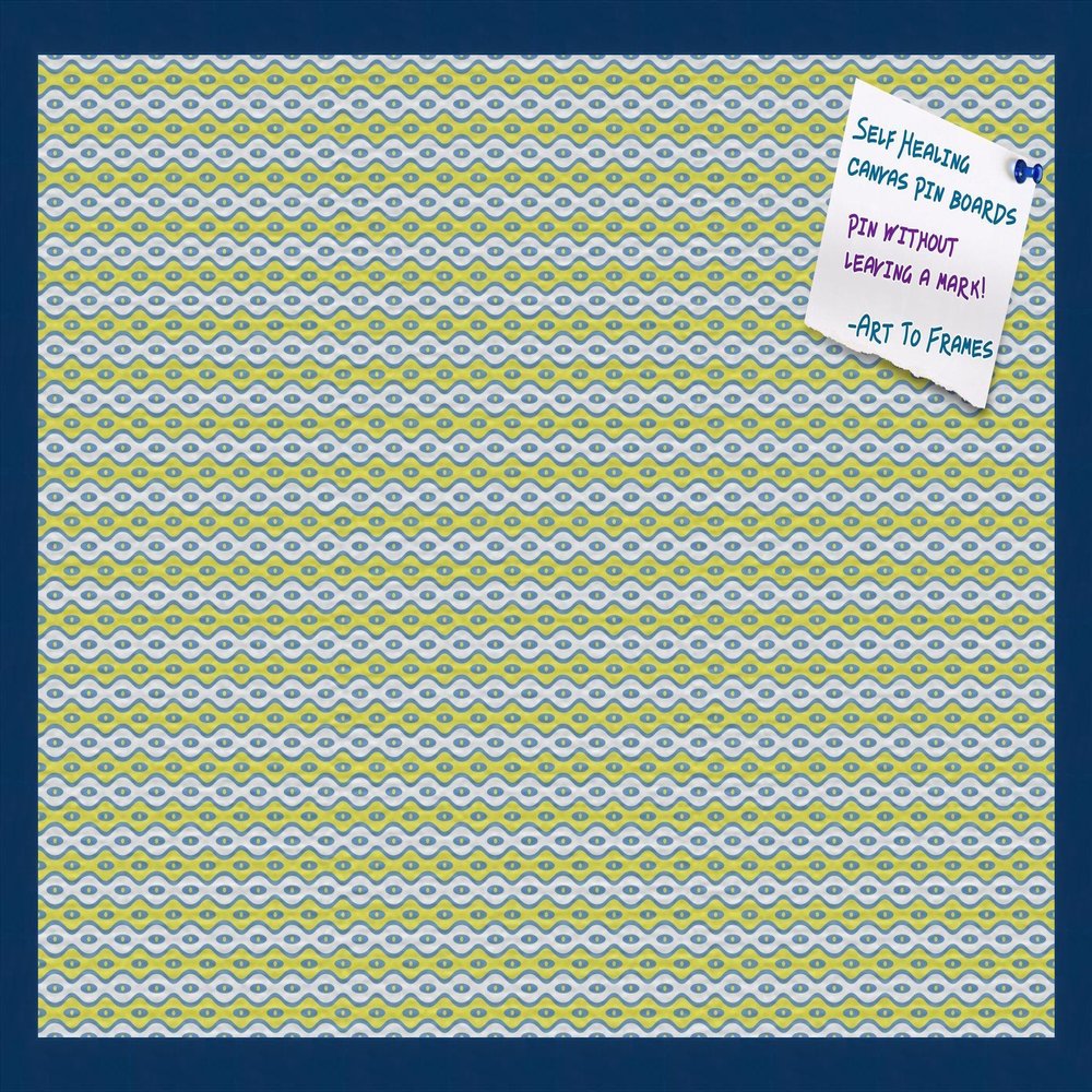 PinPix Decorative pin Cork Bulletin Board Made from Canvas, Vivid Pattern Printed at 30x20 Inches and Framed in Blue Stain on Beech (PinPix-360)