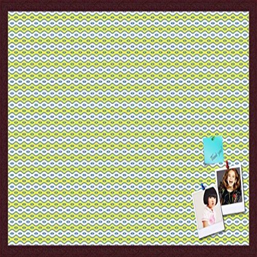 PinPix Decorative pin Cork Bulletin Board Made from self-Healing Canvas, Vivid Pattern Printed at 30x20 Inches and Framed in Classic Mahogany Frame(WOM59504)