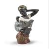 LLADR African Bond Mother Figurine. Porcelain Mother Figure. view 1