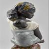 LLADR African Bond Mother Figurine. Porcelain Mother Figure. view 3